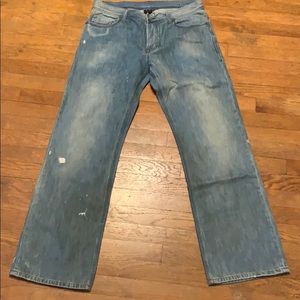 Armani Exchange distressed jeans